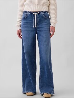 GAP Mid Rise Knit Easy Baggy Jeans